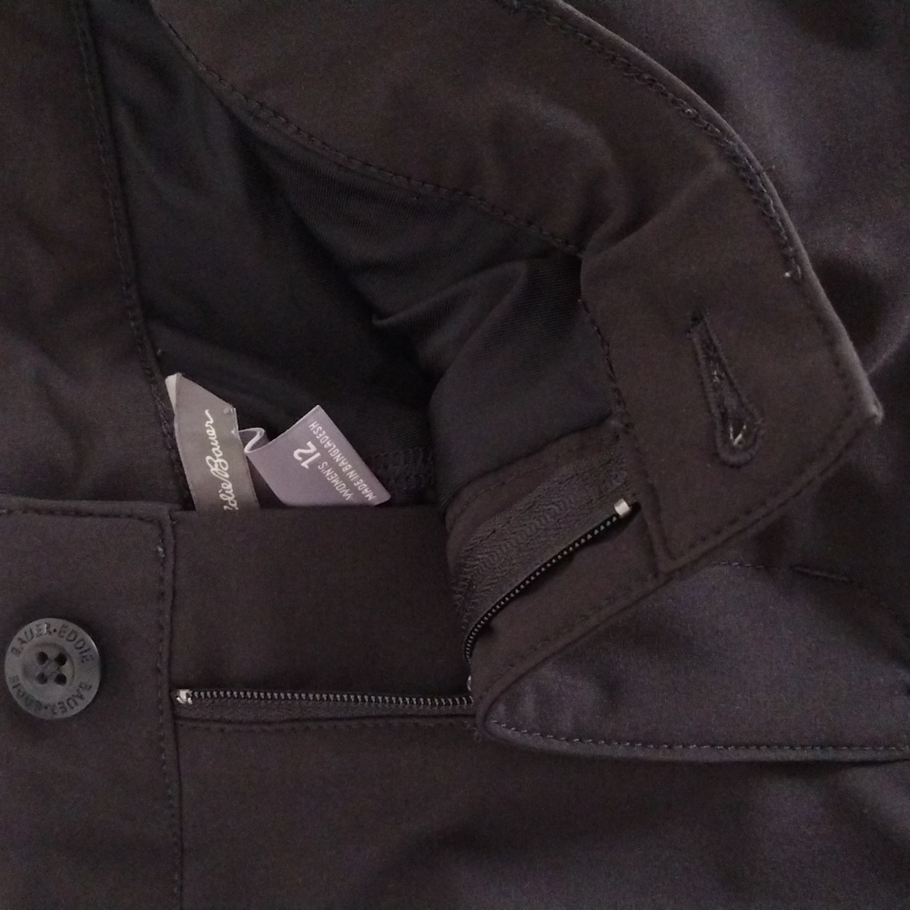 Eddie Bauer Black Cargo Skort Women's Size 12 Pockets Pre-owned Sportswear - Picture 9 of 12
